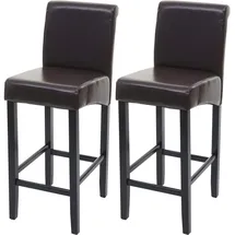 MCW Barhocker C33 2er-Set rund 2er Set  Braun