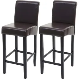MCW Barhocker C33 2er-Set rund 2er Set  Braun