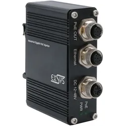 Exsys EX-60316 PoE+ Gigabit Injektor 60W - 1 Gbps - Switch - 1 Gbps