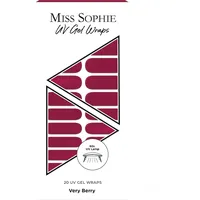 Miss Sophie 20 UV Gel Wraps Nageldesign VERY BERRY