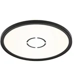 Briloner LED Deckenleuchte 1-flammig rund schwarz 18W