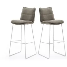 MCA Furniture Barhocker 2er Set 110 x 54 cm Braun