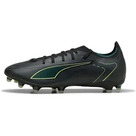 Puma Ultra 6 Match FG/AG Fußballschuhe Unisex-Erwachsene, PUMA Black-Fizzy Light-Green terrain 44
