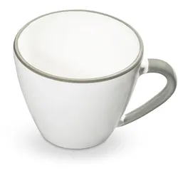 Gmundner Keramik Grauer Rand, Cappuccino Tasse 0,16 Liter