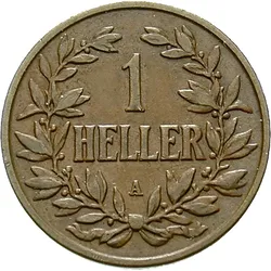 Die einzige 1-Heller-Münze aus Deutsch-Ostafrika von 1904-1913!