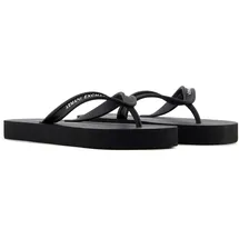 Giorgio Armani Armani Exchange Damen Cooper, Essential, Printed Logo Flip-Flop, Black+ op. White, 39 EU