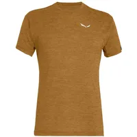 Salewa Puez Melange Dryton Kurzarm-t-shirt - Gold Brown Melange