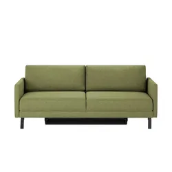 Schlafsofa  Lüneburg ¦ grün ¦ Maße (cm): B: 220 H: 88 T: 104