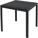 Mojawo Gartentisch anthrazit/schwarz 80x80x74cm-MMC372229