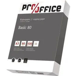 Papier Basic, A3, 80g, weiß,Pck=500Bl, für Inkjet, Laser, Kopierer, F