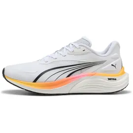 Puma Electrify Nitro 4 Road Running Shoe, White-Poison Pink-Sun Stream, 45.5 EU, Puma White Poison Pink Sun Stream, 46.5 EU