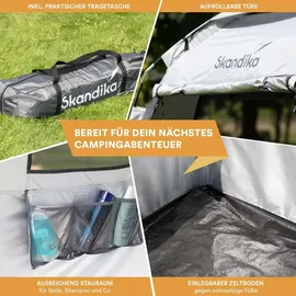 Skandika Duschzelt Camping Grau/Silber