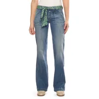 LE TEMPS DES CERISES Damen Jeans Flare blau 28
