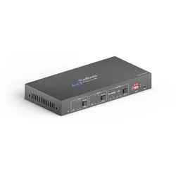 PureTools - 4x2 HDMI Matrix, 4K, HDR Digital und Analog Audio, ARC und RS232