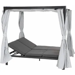 SIENA GARDEN  Waikiki Waikiki Loungebett anthrazit