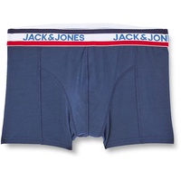 JACK & JONES Herren Jactape Trunks 3 Pack Boxershorts, Navy Blazer/Detail:Navy Blazer - Navy Blazer, S EU
