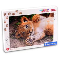 Clementoni Supercolor Puzzle - Puppy Lion (104 Teile)
