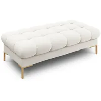 Micadoni Bank, Creme, 2-Sitzer, 133x41x62 cm, Hergestellt in Europa,