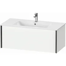 Duravit XViu Waschtisch-Unterschrank XV40270B218 101 x 40 x 48 cm, weiß matt, 1 Auszug, wandhängend, schwarz matt