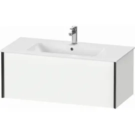 Duravit XViu Waschtisch-Unterschrank XV40270B218 101 x 40 x 48 cm, weiß matt, 1 Auszug, wandhängend, schwarz matt