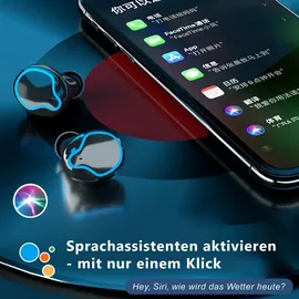 UC-Express® Bluetooth In-Ear Kopfhörer für Samsung Galaxy S25 S24 Plus Ultra Edge Ohrhörer - Schwarz