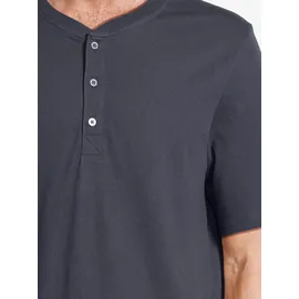 SCHIESSER Pyjama Night & Home Grau kariert / Blau 56