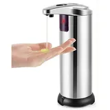 Automatischer Seifenspender Mit Berührungslosem Seifenspender Aus Edelstahl Und Infrarot-bewegungssensor, Wasserdichter Basis, Interr