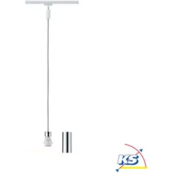 Paulmann 1-Phasen-Pendelleuchte URAIL BASIC PENDULUM 2Easy, E27 max. 20W (exkl.), Weiß PAUL-95437