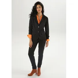 Aniston SELECTED Kurzblazer gemustert Orange/Schwarz 38