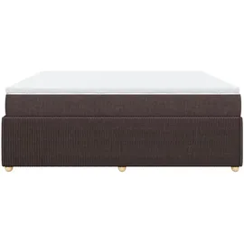 vidaXL Boxspringbett 180 x 200 cm Dunkelbraun
