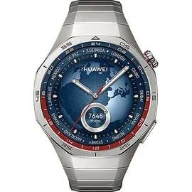 Huawei Watch GT 5 Pro 46 mm Titansilber Titan-Armband + FreeBuds 5i Bundle