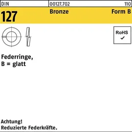 Reyher Federring DIN 127 B 6 CuSn Bronze 1000 Stück