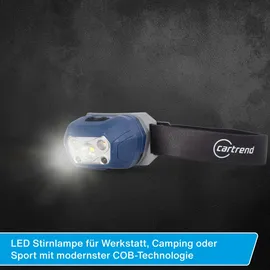 CARTREND LED Stirnlampe Blau