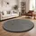 Paco Home Kinderteppich Baby Spielteppich Flauschig rutschfest Deko, Grau, 200 cm Rund,