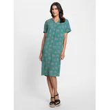 Inspirationen Etuikleid Druck-Kleid Blau 24