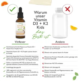 Vit4ever Vitamin D3 + K2 Kids Tropfen 10 ml