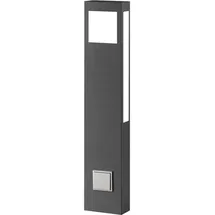 CMD Wegeleuchte Edelstahl 80 cm mit Steckdose 18W 2070 lm anthrazit