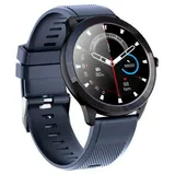 LEOTEC Wave BT 46,5 mm Kunststoffgehäuse Blau Sportarmband Blau M
