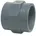 BEVO Mega Gewindemuffe Pvc-u 50 Mm 1/2 Zoll Klebemuffe Innengewinde 10 Bar Grau