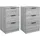 vidaXL Nachtschrank 2 Stk. 40 x 36 x 65 cm Grau