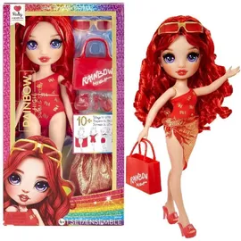 MGA Entertainment Rainbow High Swim & Style Fashion Doll- Ruby (Red) 28 cm