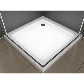 Buylando Caroline Eck-Duschkabine mit Tür rechts 90 x 180 cm Transparent Glas, inkl. Duschtasse D648360641500