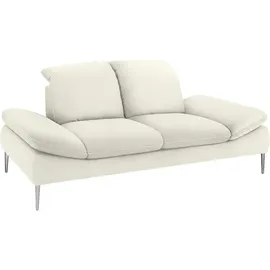 W.Schillig Couch Chenille 3-Sitzer Weiß