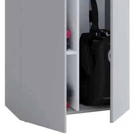 VCM Lona Putzschrank 70 x 105 x 39 cm Grau