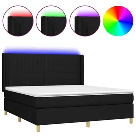 vidaXL Boxspringbett 180 x 200 cm Schwarz