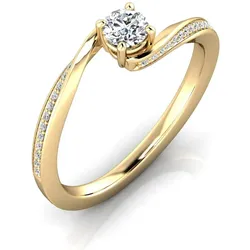 Verlobungsring VR32 750er Gelbgold - 8713