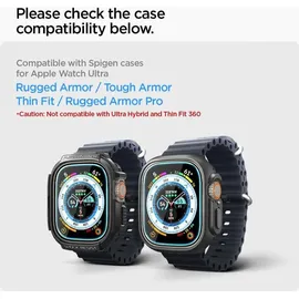 SPIGEN Glass EZ Fit 2 Pack - Apple Watch Ultra 3/2/1,