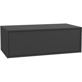 vente-unique Waschbeckenunterschrank hängend - 94 cm - TEANA Anthrazitgrau