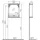 Vitra Valarte LED-Spiegelschrank 63 cm 1 Tür Türanschlag links, stahlblau, lackiert