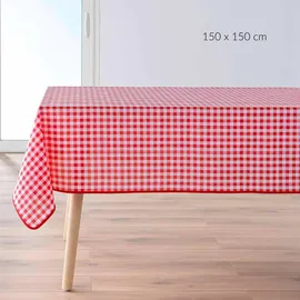 Douceur d'intérieur Tischdecke Quadratisch 150 x 150 cm Rot